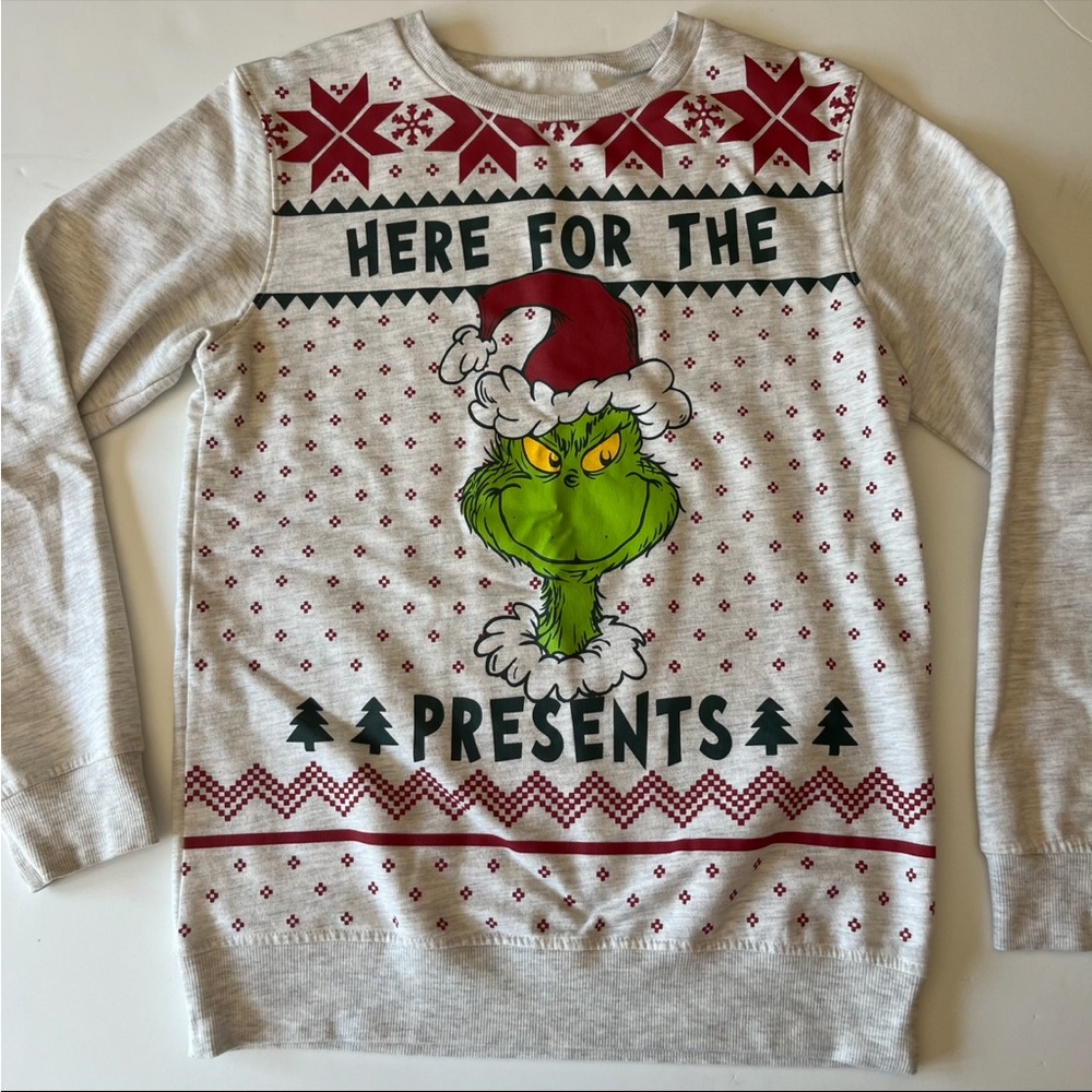 Dr. Seuss The Grinch Christmas Sweatshirt - Kids XL